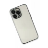 Newface iPhone 14 Pro Max Kılıf Razer Lensli Silikon - Siyah