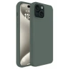 Newface iPhone 15 Kılıf First Silikon - Koyu Yeşil