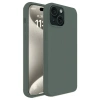 Newface iPhone 15 Kılıf First Silikon - Koyu Yeşil