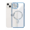 Newface iPhone 15 Kılıf Joke Simli Magneticsafe Kılıf - Mavi