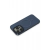 Newface iPhone 15 Pro Kılıf Anka PC Magneticsafe Sert Metal Kapak - Lacivert