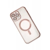 Newface iPhone 15 Pro Kılıf Kross Magneticsafe Kapak - Rose