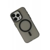 Newface iPhone 15 Pro Kılıf Lodos Magneticsafe Mat Kapak - Siyah