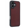 Newface iPhone 16 Kılıf Aras Deri Kapak - Bordo
