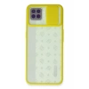 Newface Oppo Reno 4 Lite Kılıf Palm Buzlu Kamera Sürgülü Silikon - Sarı