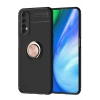 Newface Realme 7 Kılıf Range Yüzüklü Silikon - Siyah-Gold