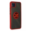 Newface Realme C11 2021 Kılıf Montreal Yüzüklü Silikon Kapak - Kırmızı
