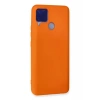 Newface Realme C15 Kılıf Nano içi Kadife Silikon - Turuncu