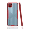 Newface Realme C21 Kılıf Platin Silikon - Kırmızı