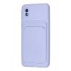Newface Samsung Galaxy A01 Core Kılıf Kelvin Kartvizitli Silikon - Lila