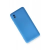 Newface Samsung Galaxy A01 Core Kılıf Nano içi Kadife Silikon - Mavi