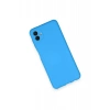 Newface Samsung Galaxy A04 Kılıf Nano içi Kadife Silikon - Mavi