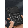 Newface Samsung Galaxy A05 Kılıf Pars Lens Yüzüklü Silikon - Siyah