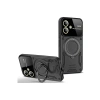 Newface Samsung Galaxy A06 Kılıf Joy Lens Standlı Kapak - Siyah