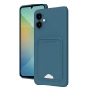Newface Samsung Galaxy A06 Kılıf Kelvin Kartvizitli Silikon - Mavi