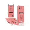 Newface Samsung Galaxy A06 Kılıf Zuma Kartvizitli Yüzüklü Silikon - Pembe