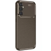 Newface Samsung Galaxy A16 5G Kılıf Auto Focus Karbon Kapak - Kahverengi