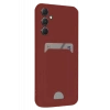 Newface Samsung Galaxy A16 5G Kılıf Kelvin Kartvizitli Silikon - Bordo
