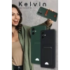 Newface Samsung Galaxy A16 5G Kılıf Kelvin Kartvizitli Silikon - Kırmızı