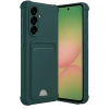 Newface Samsung Galaxy A36 Kılıf Kelvin Kartvizitli Silikon - Koyu Yeşil