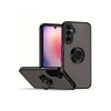 Newface Samsung Galaxy A36 Kılıf Montreal Yüzüklü Silikon Kapak - Siyah