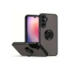 Newface Samsung Galaxy A56 Kılıf Montreal Yüzüklü Silikon Kapak - Siyah
