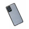 Newface Samsung Galaxy A72 Kılıf Miami Şeffaf Silikon - Siyah