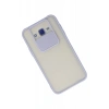 Newface Samsung Galaxy J7 Kılıf Palm Buzlu Kamera Sürgülü Silikon - Lila