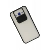 Newface Samsung Galaxy J7 Kılıf Palm Buzlu Kamera Sürgülü Silikon - Siyah