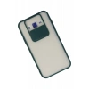 Newface Samsung Galaxy J7 Kılıf Palm Buzlu Kamera Sürgülü Silikon - Yeşil