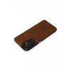 Newface Samsung Galaxy M14 5G Kılıf Loop Deri Silikon - Kahverengi