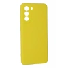 Newface Samsung Galaxy S21 Kılıf Nano içi Kadife Silikon - Sarı