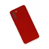 Newface Samsung Galaxy S21 Plus Kılıf Nano içi Kadife Silikon - Kırmızı