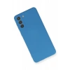 Newface Samsung Galaxy S21 Plus Kılıf Nano içi Kadife Silikon - Mavi