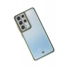 Newface Samsung Galaxy S21 Ultra Kılıf Liva Lens Silikon - Yeşil