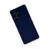 Newface Samsung Galaxy S21 Ultra Kılıf Nano içi Kadife Silikon - Lacivert