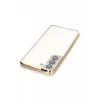 Newface Samsung Galaxy S22 Kılıf Razer Lensli Silikon - Gold