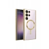 Newface Samsung Galaxy S22 Ultra Kılıf Kross Magneticsafe Kapak - Gold