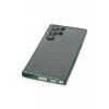 Newface Samsung Galaxy S22 Ultra Kılıf Razer Lensli Silikon - Yeşil