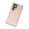 Newface Samsung Galaxy S22 Ultra Kılıf Volet Silikon - Pembe