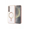 Newface Samsung Galaxy S23 Kılıf Kross Magneticsafe Kapak - Rose