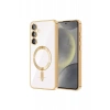 Newface Samsung Galaxy S23 Plus Kılıf Kross Magneticsafe Kapak - Gold