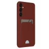 Newface Samsung Galaxy S24 FE Kılıf Kelvin Kartvizitli Silikon - Bordo
