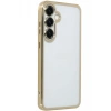 Newface Samsung Galaxy S25 Kılıf Razer Lensli Silikon - Gold