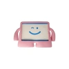 Newface Samsung Galaxy T500 Tab A7 10.4 Kılıf Karakter Tablet Silikon - Açık Pembe