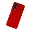 Newface Vivo Y11S Kılıf Nano içi Kadife Silikon - Kırmızı