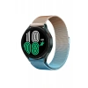 Newface Watch 20mm Metal Mıknatıslı Kordon - Metalik Gold-Mavi