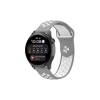 Newface Watch 20mm Spor Delikli Kordon - Gri-beyaz