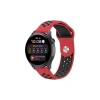 Newface Watch 20mm Spor Delikli Kordon - Kırmızı-siyah