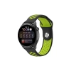 Newface Watch 20mm Spor Delikli Kordon - Siyah-yeşil